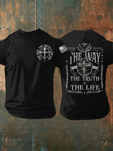 Men's The Truth THe Life The Way Short-sleeved T-shirt
