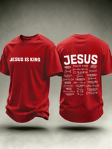Men's JESUS IS KING Printed T-Shirt
