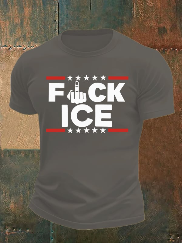 Men's ICE  Print  T-Shirt