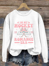 Women's Hockey Romance Print Casual Sweatshirt
