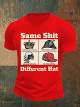 Men's Same Shit Different Hat FDT Print  T-Shirt