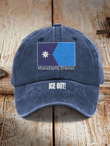 ICE Out Minnesota Strong Print Baseball Cap
