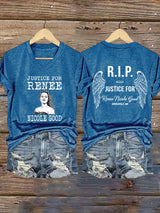 Women's Justice for Renee Nicole Good  Print Casual T-Shirt