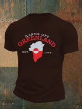 Men's  HANDS OFF GREENLAND  Print  T-Shirt