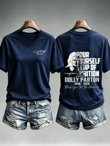 Women's  Vintage Signature Graphic Memorial Print T-Shirt
