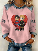 Women'S Fashionable Printed Casual Sweatshirt