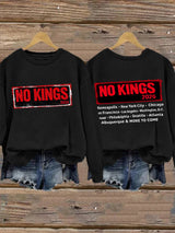 🔥Buy 3 Get 15% Off🔥Retro No Kings 2026 Minneapolis . New York City Chicago In Francisco Los Angeles Washington, D.C. Denver Philadelphia Seattle Atlanta Albuquerque & More To Come Print Sweatshirt