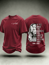Men's Vintage Signature Graphic Memorial Print T-Shirt