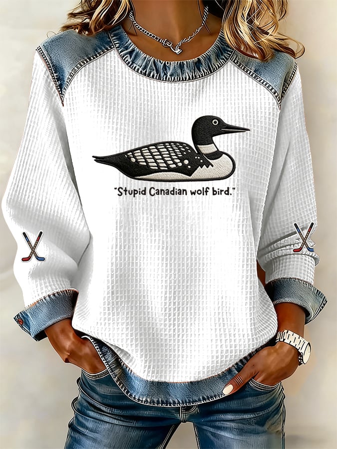 Women'S Fashionable Printed Casual Sweatshirt