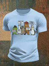 Men's  FDT Cartoon animals printed T-shirt