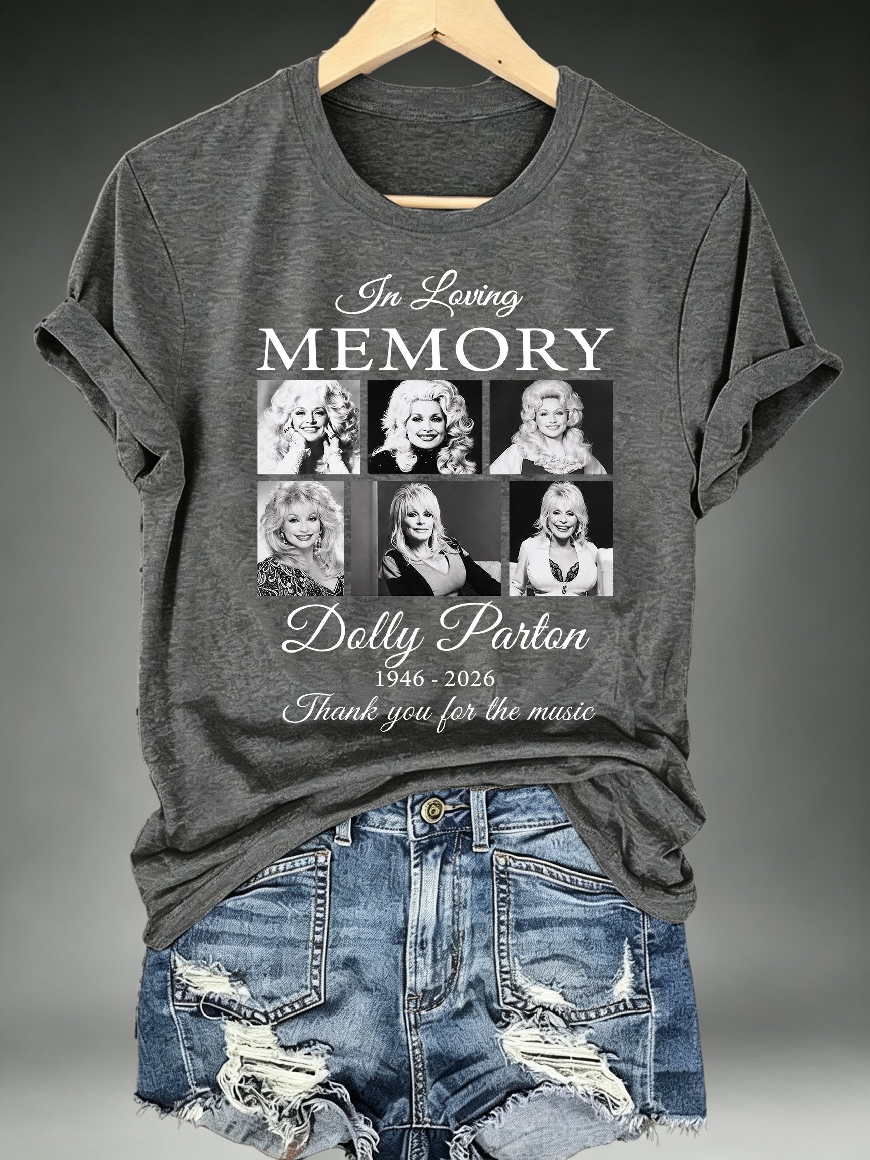Women's Vintage Country Music Tribute Parton Tour T-Shirt