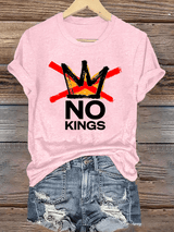 🔥Buy 3 Get 15% Off🔥Women's America has No Kings Printed Casual T-Shirt