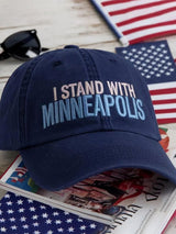 Unisex Retro I Stand with Minneapolis Printed Hat