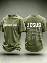 Men's JESUS IS KING Printed T-Shirt