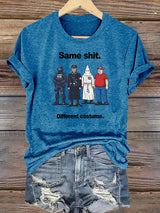 Women's  Different costume Print T-Shirt