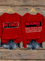 🔥Buy 3 Get 15% Off🔥Retro No Kings 2026 Minneapolis . New York City Chicago In Francisco Los Angeles Washington, D.C. Denver Philadelphia Seattle Atlanta Albuquerque & More To Come Print Sweatshirt