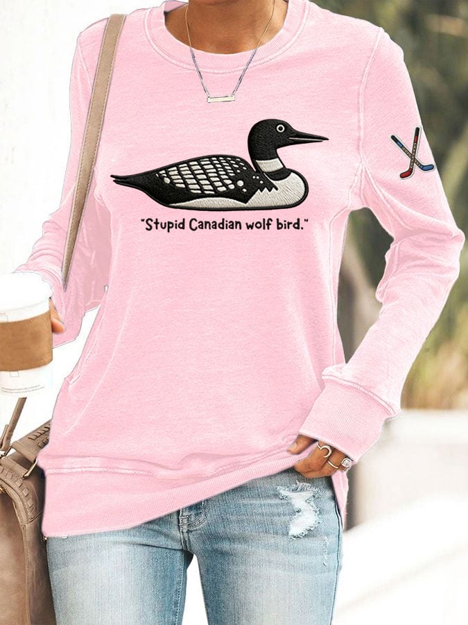Women's Hockey Romance Print Casual Sweatshirt