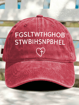 Unisex FGSLTWTHGHOB STWBIHSNPBHELPrinted Cap
