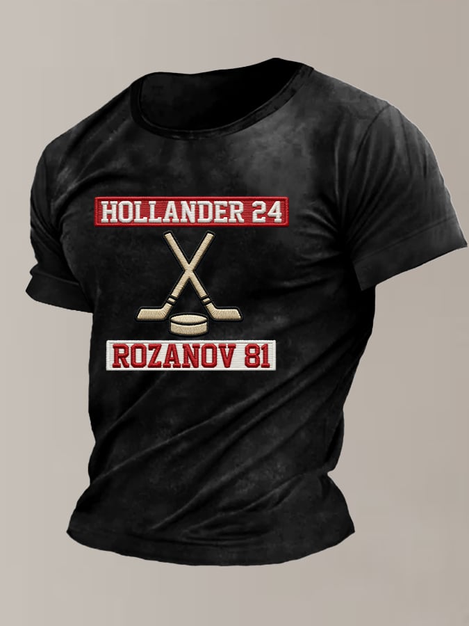 Men's Hockey Romance Print T-Shirt