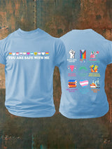 Men's  You are safe with me  Printed  T-Shirt