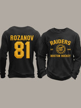 Men's Stupid Canadian wolf bird  Print Long-Sleeved T-Shirt