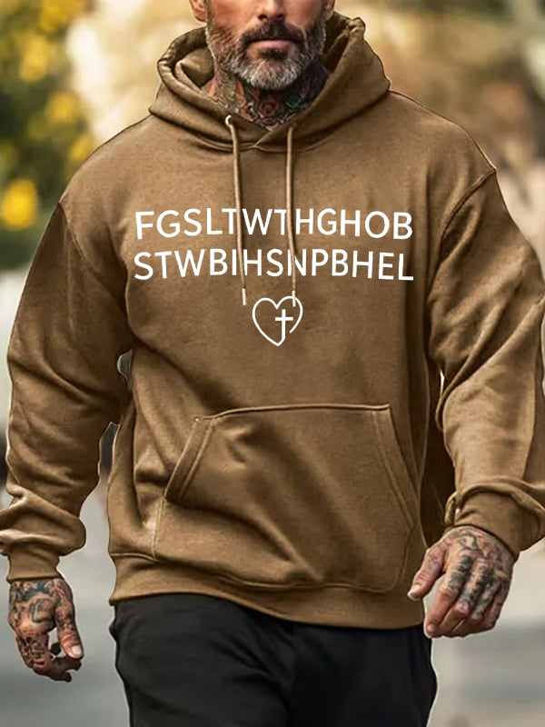Men's FGSLTWTHGHOB STWBIHSNPBHEL Printed Hoodie