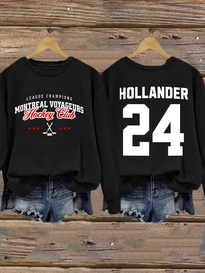 Women's Golden Boy and Ice Prince Hockey Sticks Sweatshirt