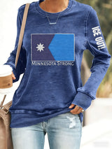 Women's ICE Out Minnesota Strong Print Hoodie