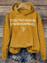 Women's  FGSLTWTHGHOB STWBIHSNPBHEL Printed Hoodie