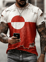 Men's Retro Greenland Printed Top