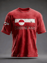 Men's Retro Greenland Printed Top