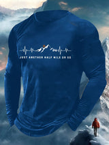 Men's Just Another Half Mile Or So Print Long Sleeve Top