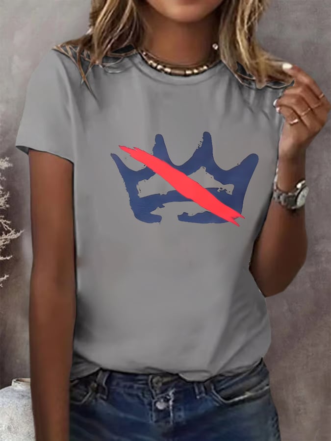 🔥Buy 3 Get 15% Off🔥Women's  America has no kings Printed Casual T-Shirt