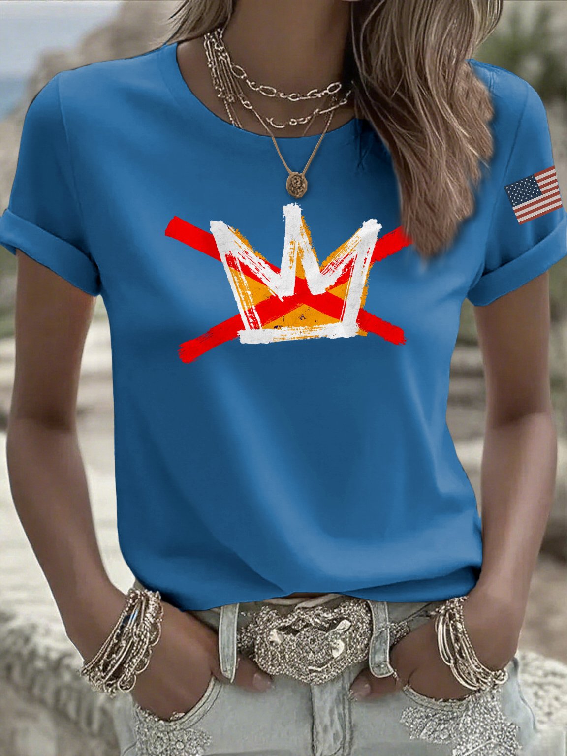 🔥Buy 3 Get 15% Off🔥Women's casual reject king T-shirt