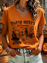 Women's Owens Sisters Apothecary Witch Print T-shirt