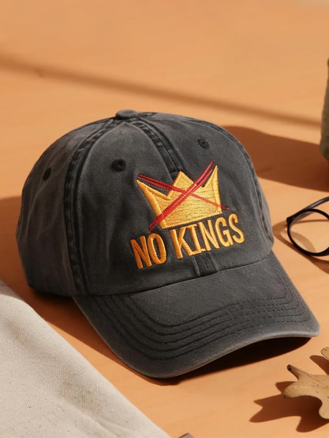 🔥Buy 3 Get 15% Off🔥NO KINGS Crown Print vintage Baseball Cap