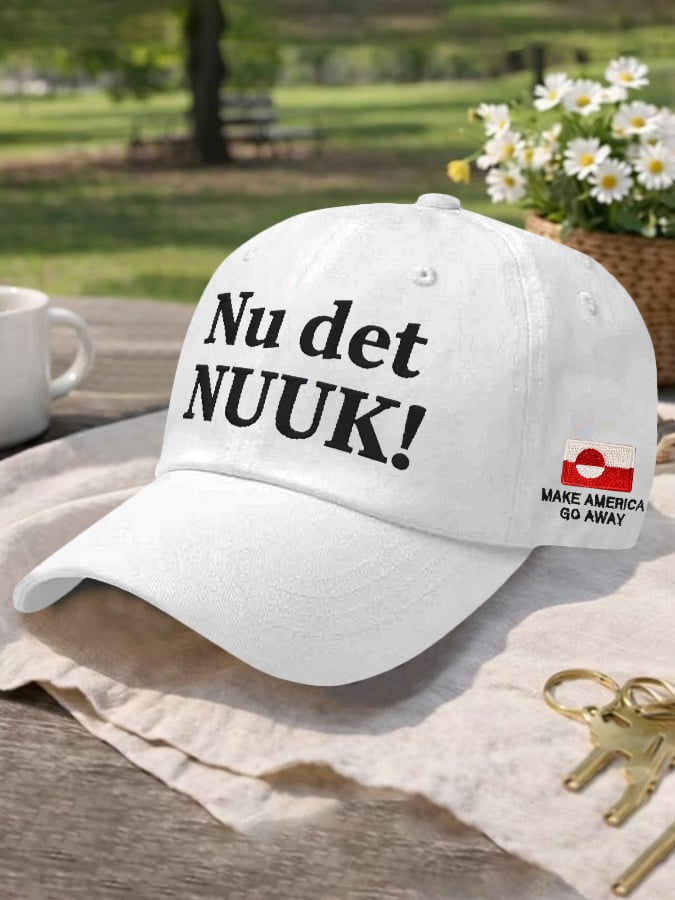 Retro Nu Det Nuuk! Make America Go Away Print Baseball Cap