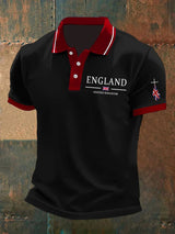 Men's Union Jack Business Casual Polo Shirt