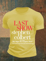 🔥Buy 3 Get 15% Off🔥Men's Retro Last Show Print T-Shirt