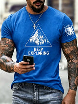 Men's Appalachian Trail Map Hiking  Print T-Shirt