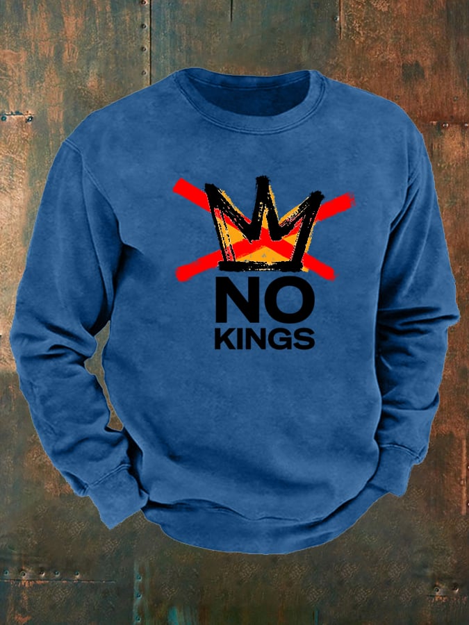 🔥Buy 3 Get 15% Off🔥Men's  America has No Kings Printed Casual  Sweatshirt