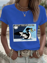 Women's Minnesota Strong Print Round Neck T-shirt