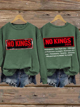 🔥Buy 3 Get 15% Off🔥Retro No Kings 2026 Minneapolis . New York City Chicago In Francisco Los Angeles Washington, D.C. Denver Philadelphia Seattle Atlanta Albuquerque & More To Come Print Sweatshirt