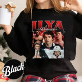 Hockey Romance Print Casual Sweatshirt