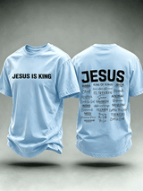 Men's JESUS IS KING Printed T-Shirt