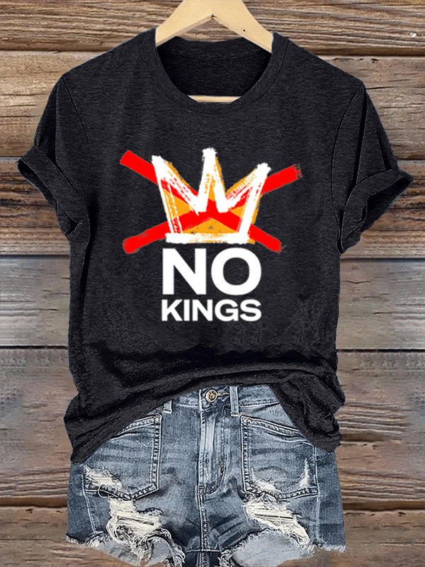 🔥Buy 3 Get 15% Off🔥Women's America has No Kings Printed Casual T-Shirt