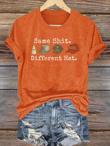 Women's  Same shit Different costume Print T-Shirt