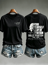 Women's  Vintage Signature Graphic Memorial Print T-Shirt