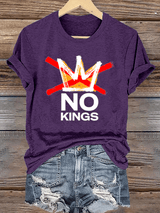 🔥Buy 3 Get 15% Off🔥Women's America has No Kings Printed Casual T-Shirt