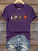 Women's  Same shit Different costume Print T-Shirt